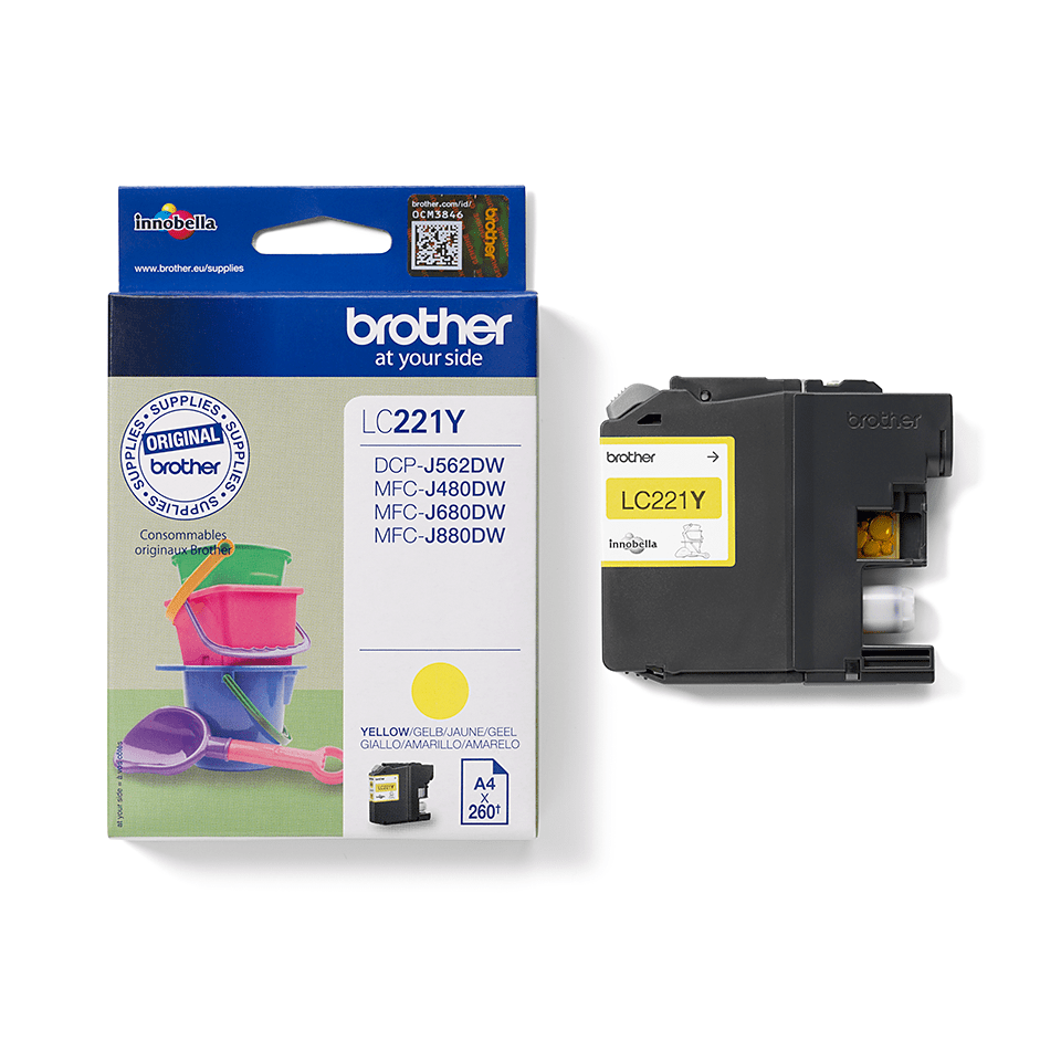 Genuine Brother LC221Y Ink Cartridge – Yellow 3